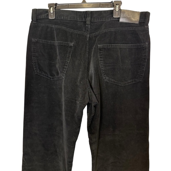 Hugo Boss Men’s Arkansas Classic Black Corduroy Trousers Sz 38/27 - Picture 5 of 12
